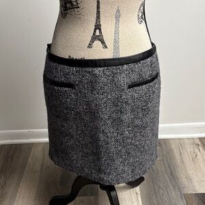 Y2k GAP Black and Gray Tweed Pencil Skirt